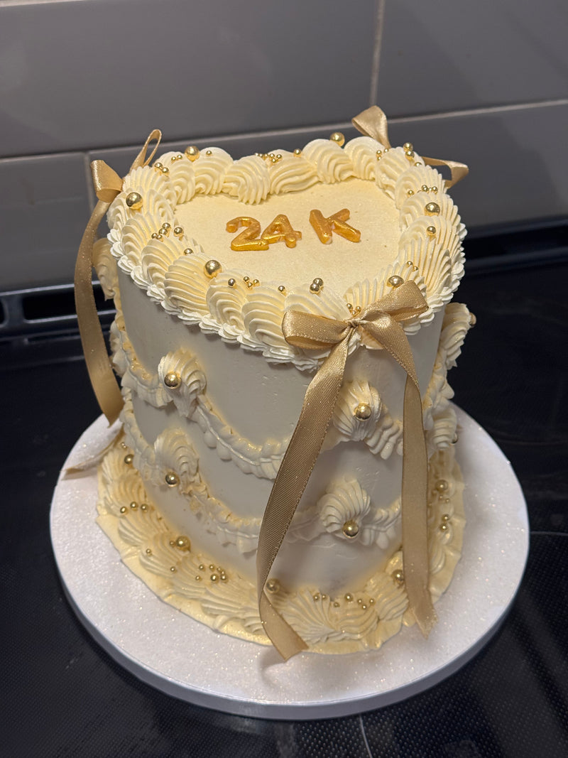 Custom 6 Inch Heart Cakes