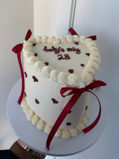Custom 6 Inch Heart Cakes