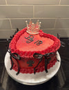 Custom 8 Inch Heart Cakes