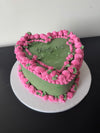 Custom 8 Inch Heart Cakes
